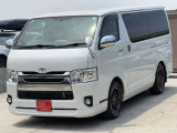 ハイエースバン 3.0 スーパーGL ロング ディーゼル 4WD ホワイトレタータイヤ ナビ ...