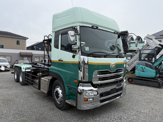 クオン コンテナ車 総額車検付き 新明和製ツーシリンダー