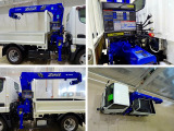 荷台内寸:240&times;160&times;38 三方開 タダノ3段 2.53t吊り TM-ZE253HR ラジコン/フックイン付 ※令和8年3月クレーン年次点検済