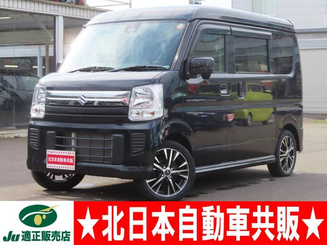 エブリイワゴン JPターボ 4WD 2年車検(付) レーダーブレーキS CD