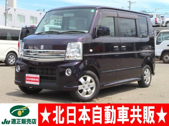 エブリイワゴン PZターボ 4WD 2年車検(付)・ナビ・TV・CD/DVD