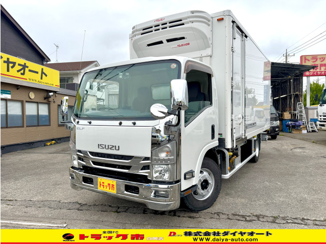 エルフ  格納ゲート付ワイド超ロング冷凍車