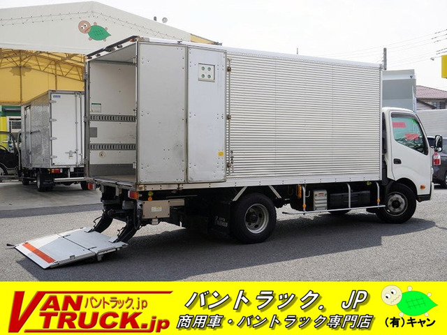 デュトロ 4.0 ワイド ロング 高床 ディーゼル アルミバン 4トン 格納パワーゲート