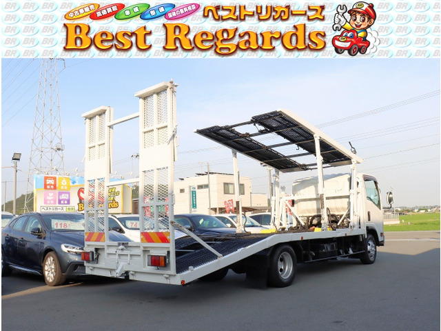 エルフ  予備検査付 検8.9 2台積み積載車