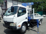 H22 日野 デュトロ 3t積 標準 ロング クレーン付 4段 ラジコン フックイン タダノ 2.63t吊 荷台L350&times;W177 走行9.6万km!