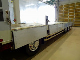 荷台内寸:955&times;240&times;38 山田車体工業 七方開 アルミアオリ 支柱脱着可 ステンレスヒンジ 床フック15対 落とし込みフック9対 前立てアルミ縞鋼板張り/LED作業灯2個