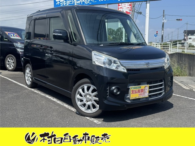 スペーシアカスタムXS スマートフォン連携ナビゲーション車検2年付 Pスラドア HIDライト