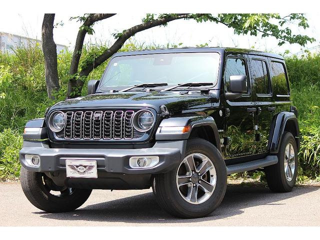 ラングラー アンリミテッド サハラ 4WD 純正マルチナビ・TV レザーシート