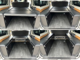 車中泊やプチキャンプに重宝するベッドキットを装備!両サイドに収納もあり荷物の量や用途に合わせて自在にアレンジできます。アウトドアはもちろんお仕事やトランポ仕様としても活躍する実用性の高い1台です♪