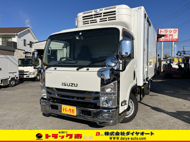 エルフ 冷蔵冷凍車 格納ゲート付きワイド超ロング冷凍車