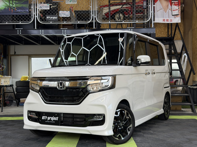 N-BOXカスタム G L ターボ ホンダセンシング 純正8インチナビ フリップダウンモニター