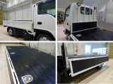 荷台内寸:310&times;162&times;36 三方開 床板二重張り 床埋め込みフック3対 リアアオリチェーン2個 鳥居左右LED作業灯2個