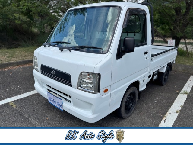 サンバートラックTB 三方開 4WD 純正ステアリング 社外ステレオ AC パートタイム4WD