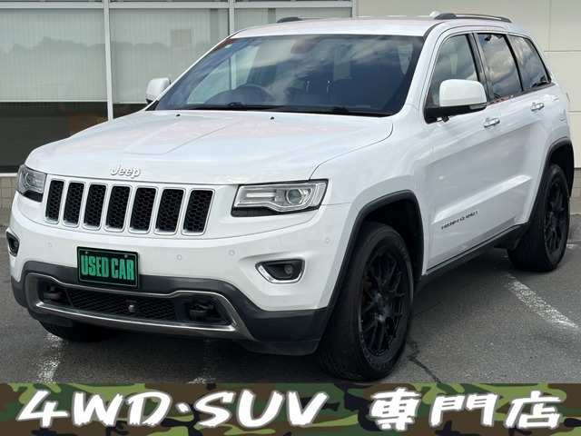 グランドチェロキー リミテッド 4WD 黒革シート Bluetooth エアサス 記録簿 ETC