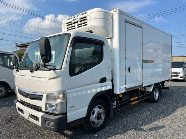 キャンター 冷蔵冷凍車 東プレ製低温設定ワイドロングサイドドア付