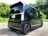 N-BOXカスタム G ターボ Aパッケージ タナベ車高調 フジツボ左右出しマフラー