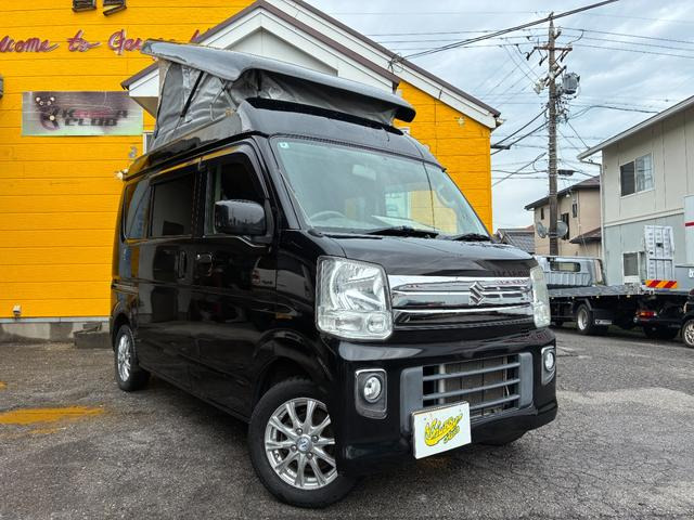 エブリイワゴン PZターボ 4WD 給電くんキャンピング ポップアップルーフ