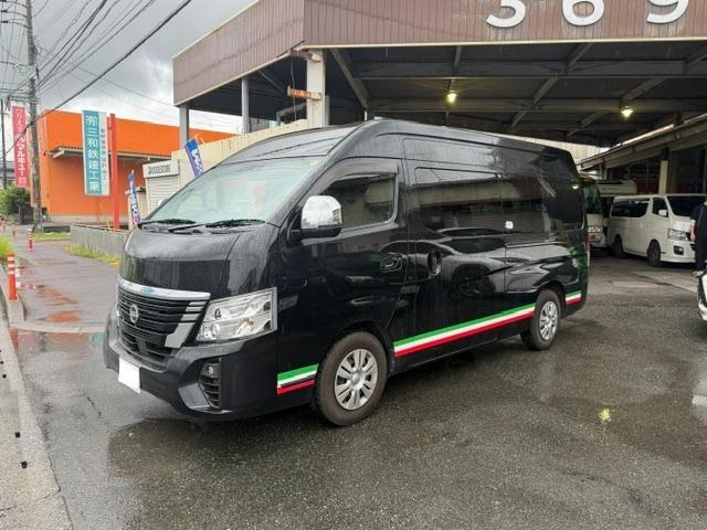 NV350キャラバンマイクロバス 2.5 GX スーパーロング ワイド ハイルーフ 低床 14人乗...