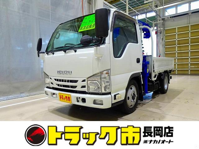 エルフ 3.0 フルフラットロー ディーゼル 2t 標準 タダノ3段クレーン付