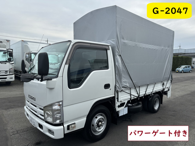 エルフ 平ボディ パワーゲート付き ホロ車 幌車