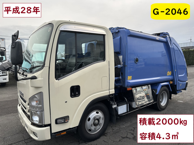 エルフ  プレスパッカー車 塵芥車 新明和