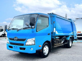 連続作動車 コンテナ傾倒装置 デュトロ・圧縮式塵芥車