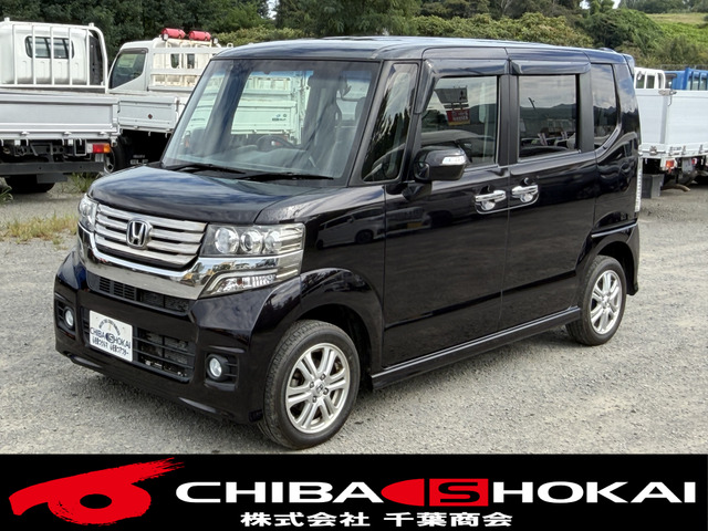 N-BOXカスタム G Lパッケージ 4WD 7インチナビ 純正15AW 片側パワスラ