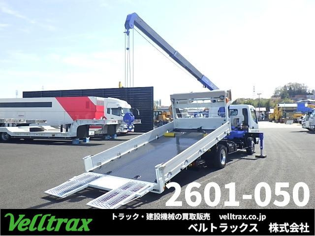 キャンター 3.0 ワイド ロング 高床 ディーゼル 3段クレーン付車載ローダー RC付