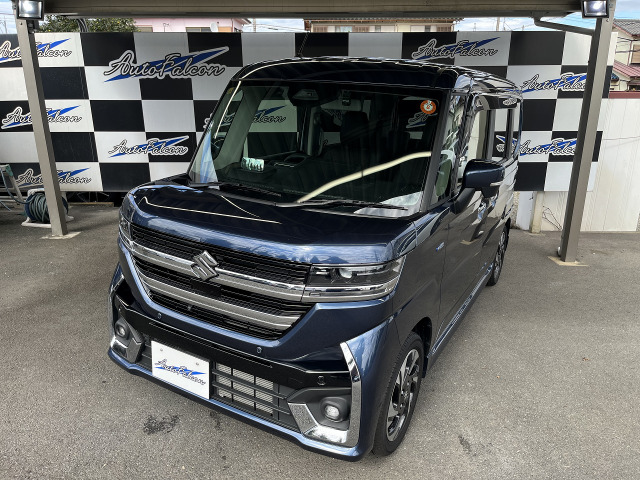 スペーシアカスタム ハイブリッド(HYBRID) XSターボ 純正9インチ地デジナビ 全方位...