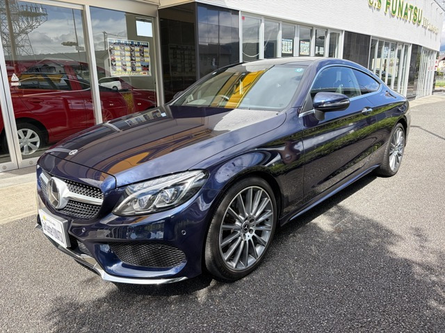 Cクラスクーペ C180 スポーツ プラス パノラミックスライディングルーフ ヘッドアッ...