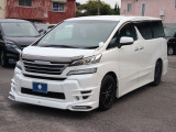 ヴェルファイア 2.5 Z Aエディション ゴールデンアイズ LEDヘッド TRDエアロ 両側電...