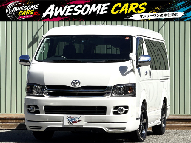 ハイエース 2.7 GL ロング ミドルルーフ 禁煙車/ESSEXエアロ/ベットキット