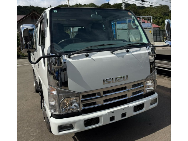 エルフ 3.0 ダブルキャブ フルフラットロー ディーゼル 4WD 積載1.5トン 5速MT PS