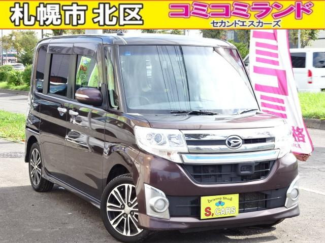 タントカスタム RS トップエディション SA 4WD 事故無し 保証1年 ターボ 8型純正ナビ