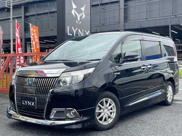 エスクァイアハイブリッド 1.8 Gi 黒革 後席モニター 大型アルパインナビ