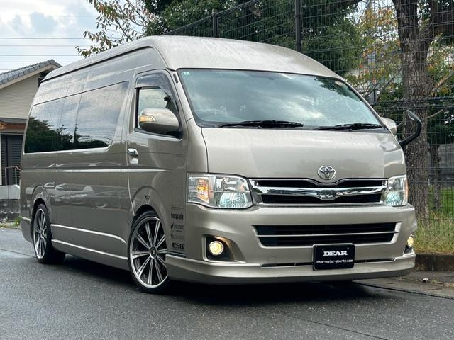 ハイエース 2.7 グランドキャビン スーパーロング ハイルーフ ワンオーナー★リアベッ...