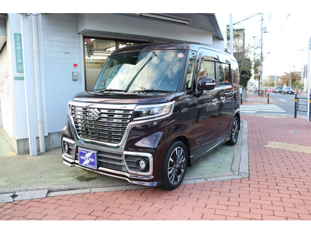 スペーシアカスタム ハイブリッド(HYBRID)  XSターボ 1オーナー全方位カメラ前後ドラ...