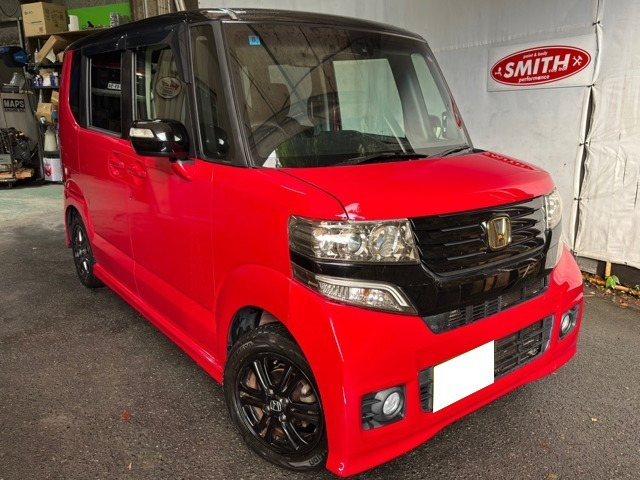 N-BOXカスタム G SSパッケージ 2トーンカラースタイル 両側電動ドア 純正SDナビ