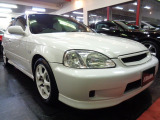 EK9最終型シビックタイプR-Xクチャンピオンシップホワイトカラー&B16B型VTECエンジン赤レカロシート&EXマニマフラー車高調エアクリチャンバー他装備充実車が入庫しました