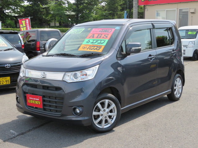 中古車 スズキ ワゴンrスティングレー X 4wd 65 000km グレー 青森県 69 8万円 中古車情報 中古車検索なら 車 選びドットコム