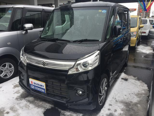 中古車 スズキ スペーシアカスタム Ts 4wd 32 000km ブラック 北海道 99万円 中古車情報 中古車検索なら 車 選び Com