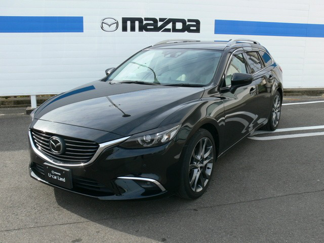 中古車 マツダ アテンザワゴン 2 5 25s Lパッケージ 48 000km ブラック 佐賀県 179万円 中古車情報 中古車検索なら 車選びドットコム 車選び Com