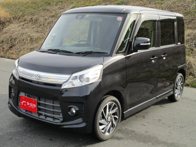 中古車 スズキ スペーシアカスタム Ts レーダーブレーキサポート 42 000km ブラック 長野県 84 8万円 中古車情報 中古車 検索なら 車選びドットコム 車選び Com