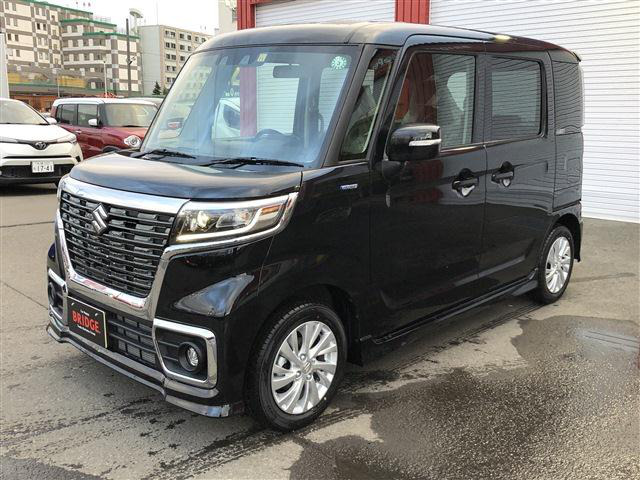 中古車 スズキ スペーシアカスタム ハイブリッド Hybrid Gs 4wd の中古車詳細 登録済未使用車 10km走行 ブラック 北海道 178万円 中古車情報 中古車検索なら 車選びドットコム 車選び Com