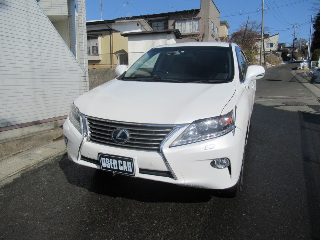 中古車 レクサス Rx450h バージョンl エアサスペンション 4wd の中古車詳細 76 000km パール 岩手県 210万円 中古車情報 中古車検索なら 車選びドットコム 車選び Com