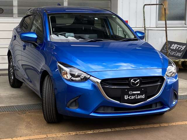 中古車 マツダ デミオ 1 3 13s ツーリング の中古車詳細 12 000km ブルー 富山県 118万円 中古車情報 中古車検索なら 車選びドットコム 車選び Com
