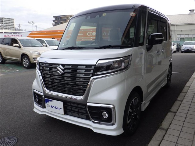 中古車 スズキ スペーシアカスタム ハイブリッド Hybrid Xsターボ の中古車詳細 6km パールツートン 愛知県 178万円 中古車情報 中古車検索なら 車選びドットコム 車選び Com