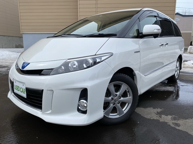 中古車情報 トヨタ エスティマハイブリッド 2 4 アエラス 4wd ワンオーナー 修復歴無し の中古車 詳細 走行距離 11 6万km カラー パールホワイト 販売地域 北海道札幌市北区 中古車を探すなら Carme カーミー 中古車