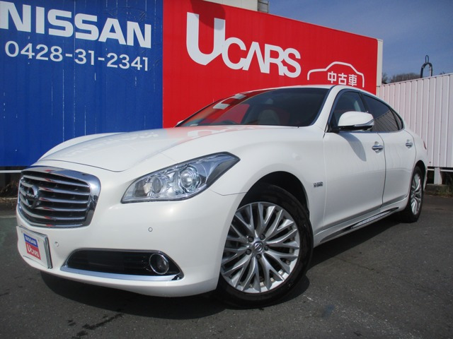 中古車 日産 シーマハイブリッド 3 5 の中古車詳細 39 000km パールホワイト 東京都 295 8万円 中古車情報 中古車 検索なら 車選びドットコム 車選び Com