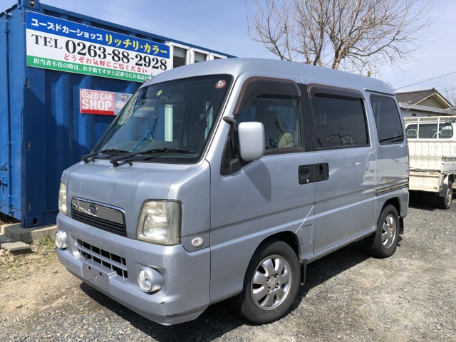 中古車 スバル サンバーディアス スーパーチャージャー 4wd の中古車詳細 155 000km シルバー 長野県 41万円 中古車情報 中古車検索なら 車選びドットコム 車選び Com